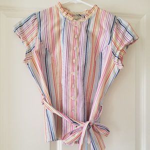 Anthropologie - odille Rainbow Stripe Top